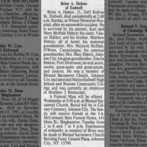 Obituary for Brien A. Hektor
